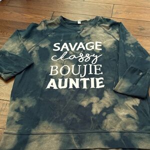 Black and Tan Graphic Sweatshirt